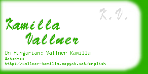 kamilla vallner business card